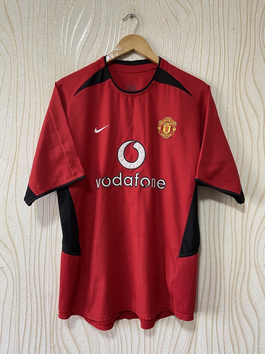 MANCHESTER UNITED 2002 2004 HOME FOOTBALL SHIRT SOCCER JERSEY NIKE