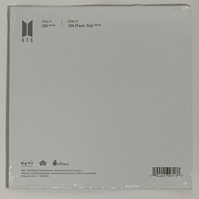 BTS Map Of the Soul 7 On 7 Inch Vinyl Limited Black 7