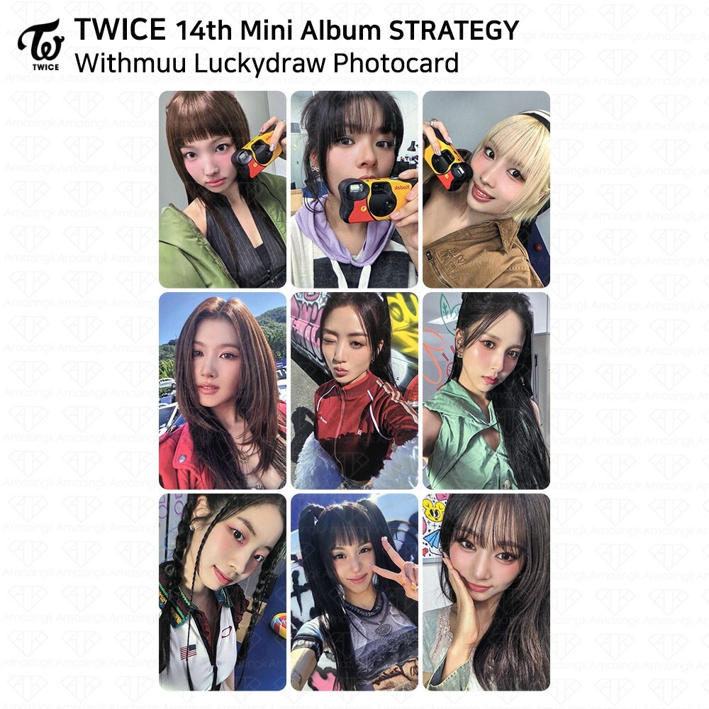 TWICE 14th Mini Album STRATEGY Withmuu Lucky Draw Photocard KPOP K