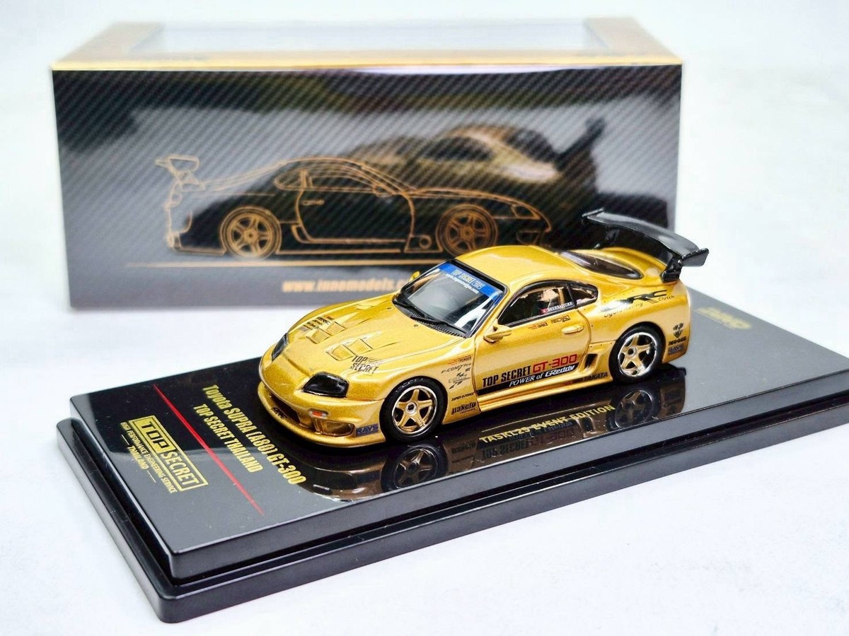 JDM Toyota Supra (A80) GT300 Gold Top Secret Thailand 1/64 TASKL25