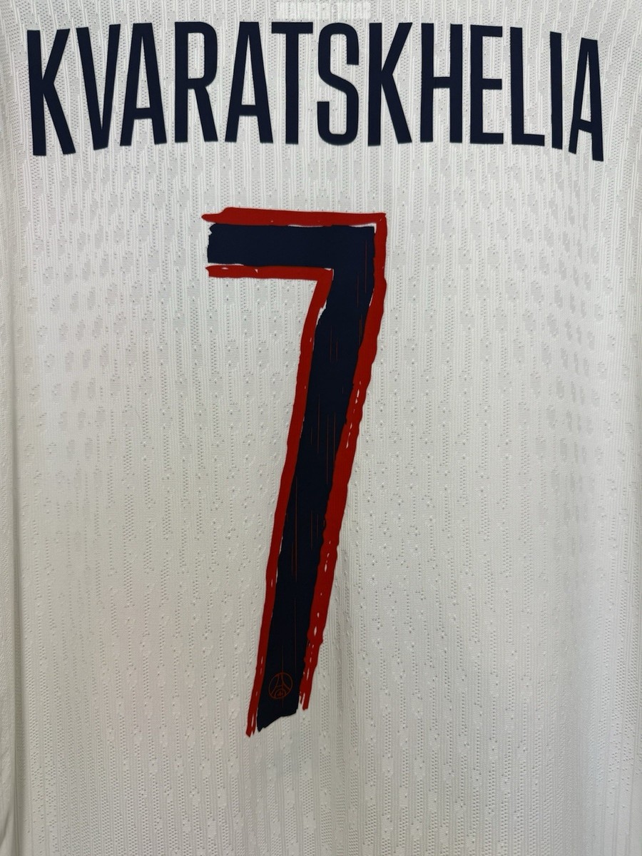 Kvaratskhelia #7 Mens LARGE Nike Paris Saint-Germain Authentic