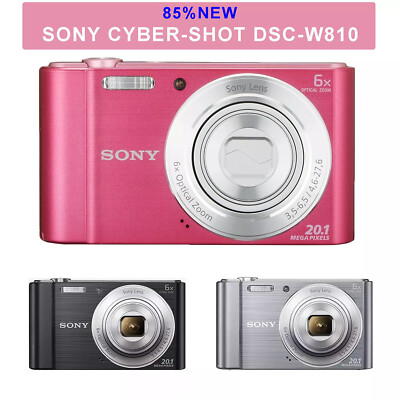 Sony CyberShot DSC W810 20.1 MP Digital Camera W/Battery & Charger