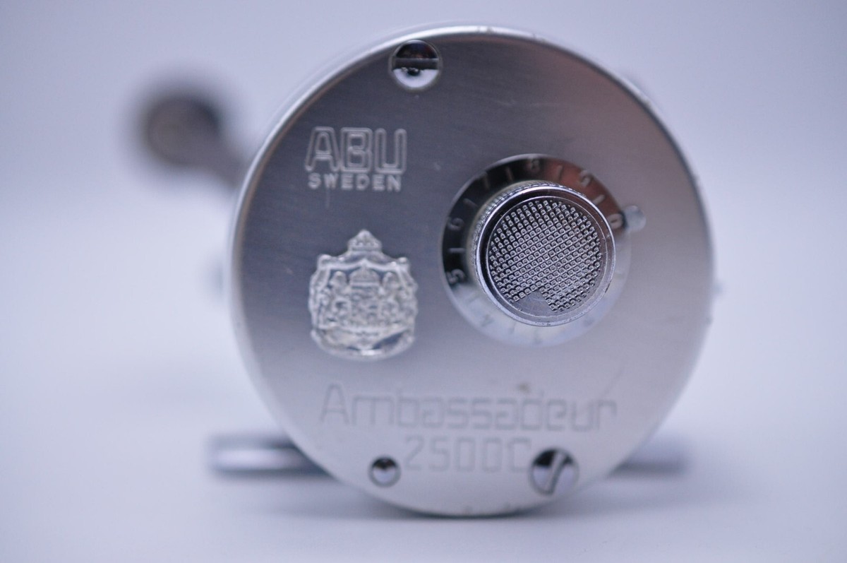 Abu Garcia Ambassadeur 2500C Silver BaitCasting Reel Very Good+ | eBay