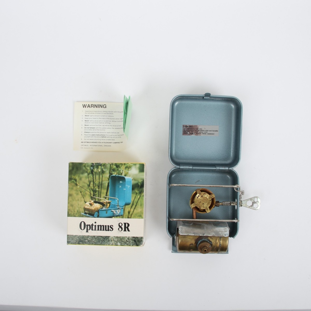 Vintage Optimus 8R Camping Hunting Backpacking Outdoor Stove Made