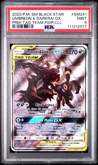 Pokemon Umbreon & Darkrai GX Tag Team Powers Coll. Full Art Promo