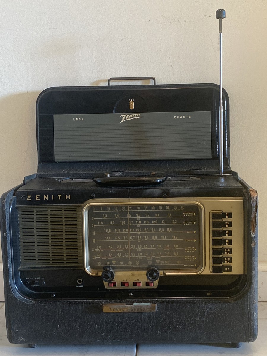 Vintage Zenith Trans Oceanic Wave Magnet Tube Radio Model T600