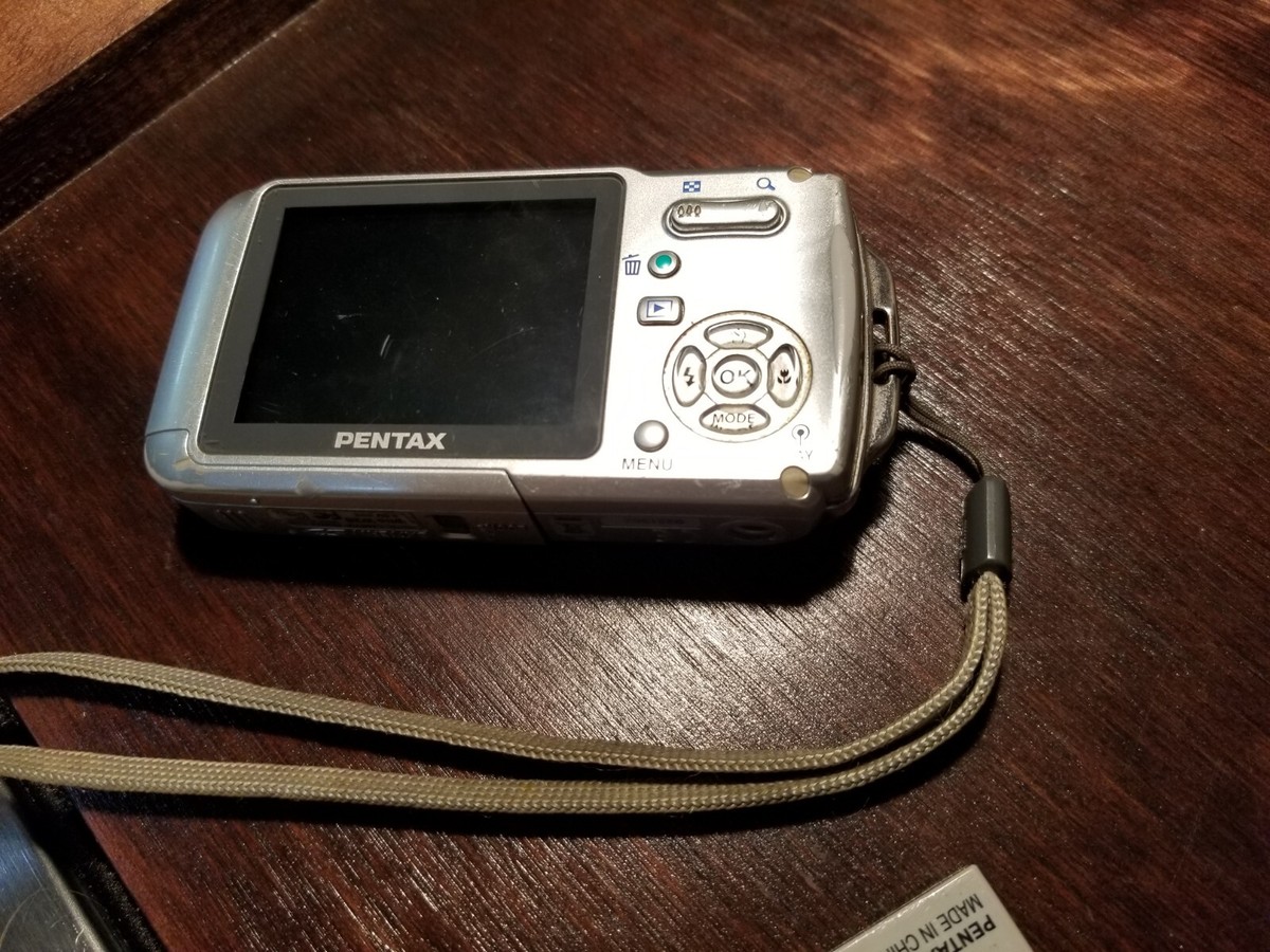 Pentax Optio W20 Waterproof Camera Digital 7 Megapixel Silver w