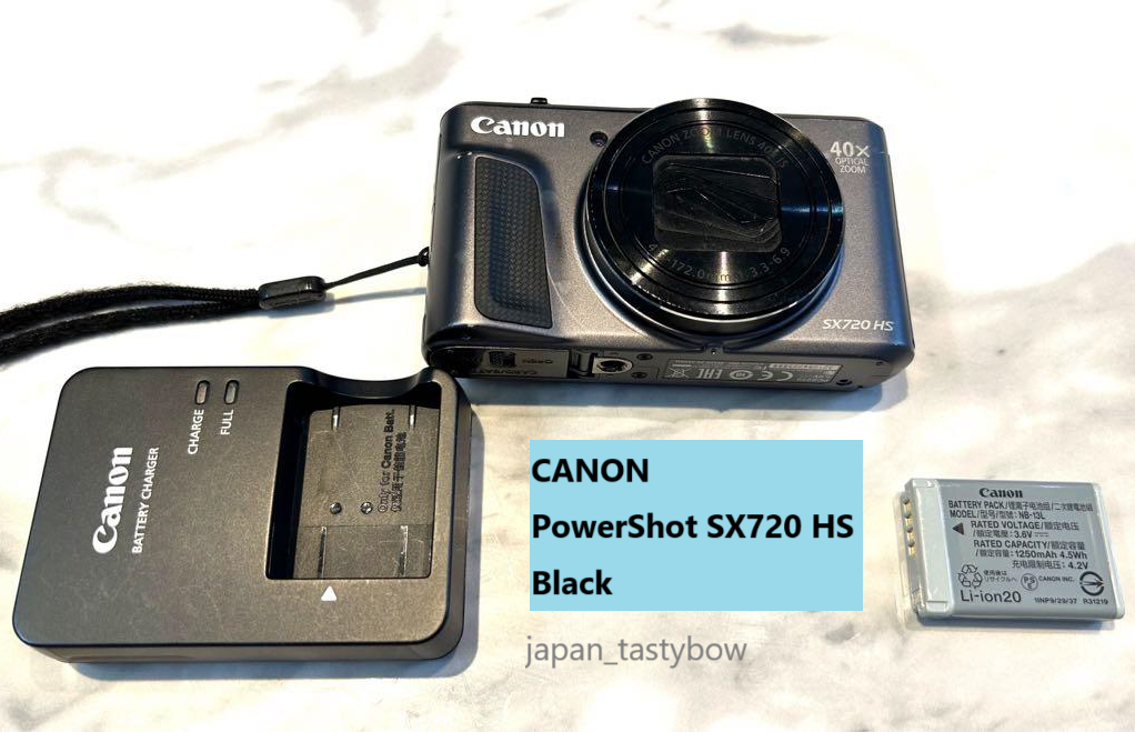 Canon digital camera PowerShot SX720 HS black optical 40x zoom