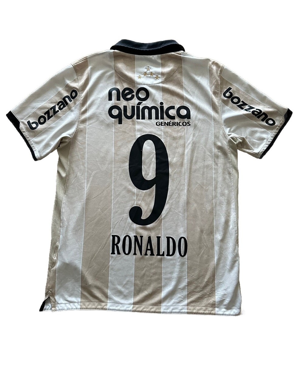 Vintage Nike Ronaldo #9 Corinthians Home 2010 Camisa Jersey Shirt