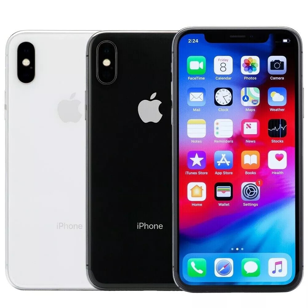Apple iPhone X 64GB &256GB Factory Unlocked Space Gray & SILVER | eBay