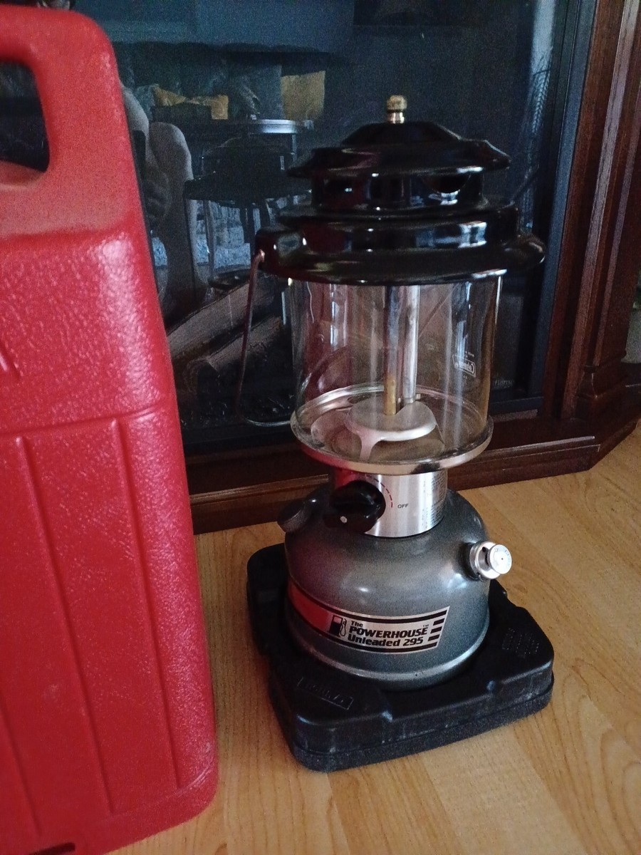 Coleman Powerhouse Dual Fuel Lantern 295 Unleaded w/ Red Case 12