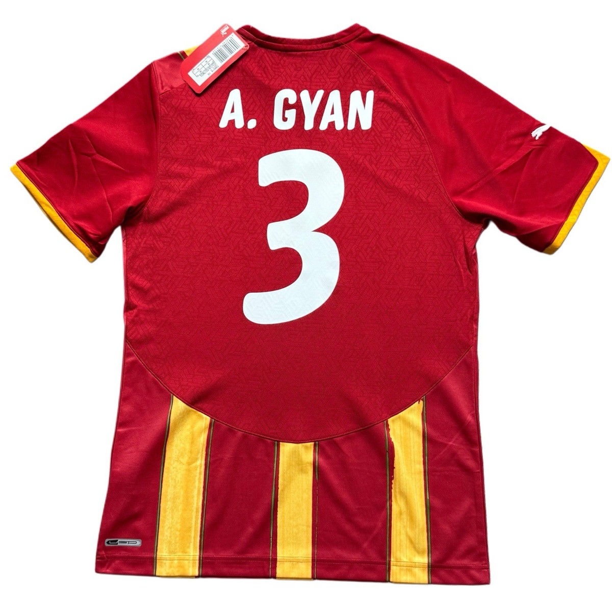 2010/11 Ghana Away Jersey #3 Asamoah Gyan Medium Puma World Cup