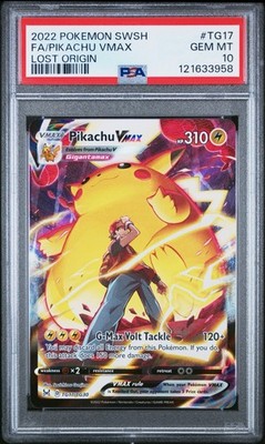 Pikachu VMAX PSA 10 English Pokemon Card TG17/TG30 Lost Origin