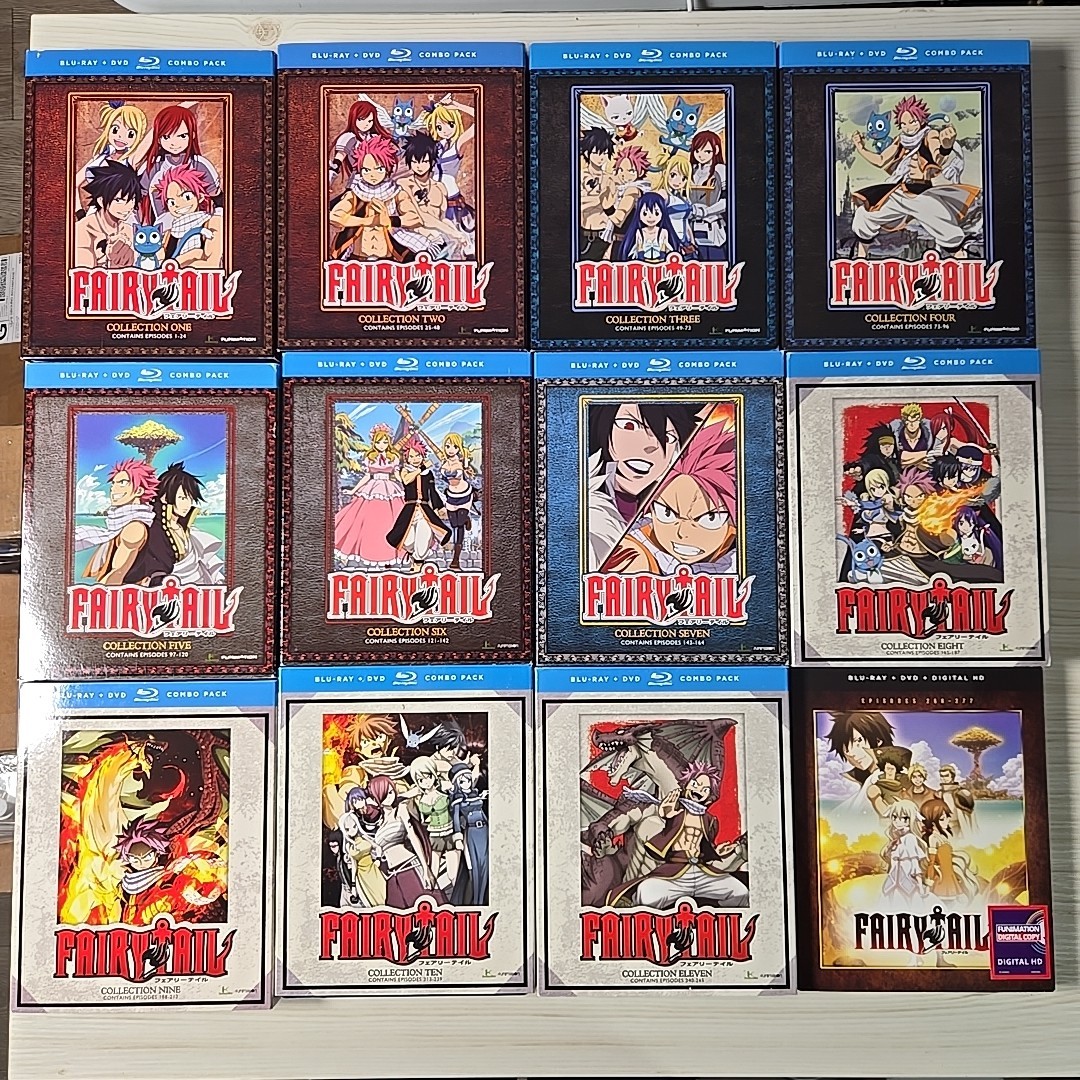 Fairy Tail Collection 1-11 & Zero Ep 1-277 US Region A Blu-ray
