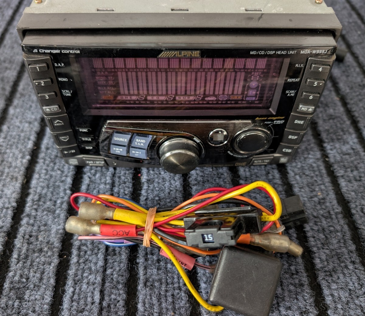 Alpine MDA-W933J 2DIN Car Audio MD CD Receiver DSP Ai-NET Tested