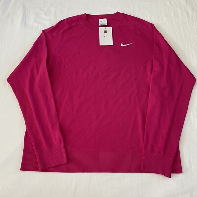 Nike Tiger Woods Golf Sweater Hot Pink DR5291-615 Men's Size Extra