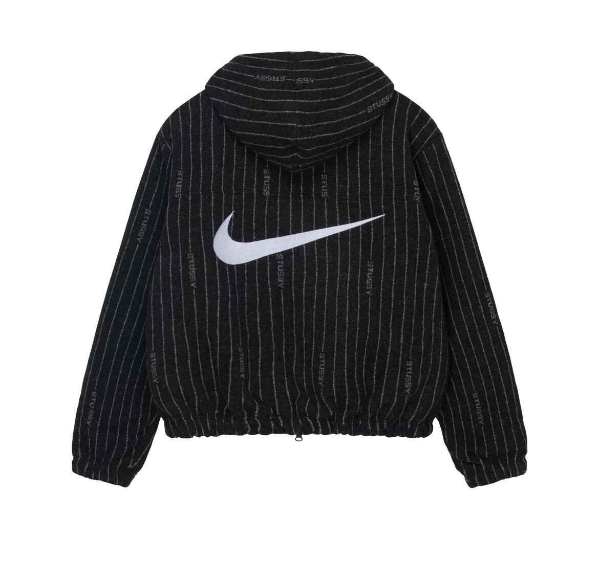 Nike x Stussy Striped Wool Jacket Black SIZE S [ORDER CONFIRMED