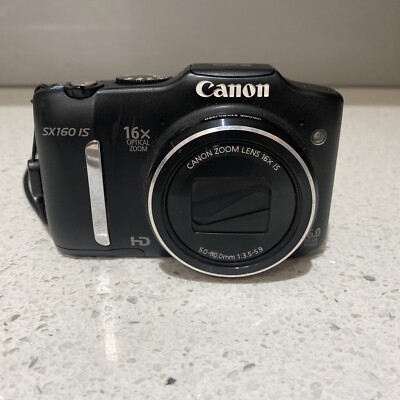 Canon PowerShot SX160 IS 16x Zoom (black) PC1816 | eBay