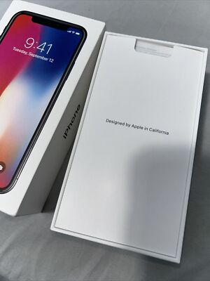 Apple iPhone X Space Gray 256GB - Original Box - Box Only | eBay