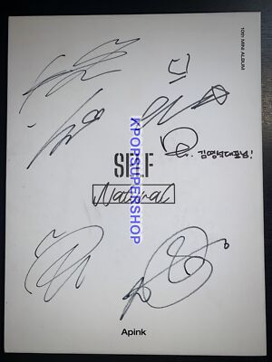 Apink 10th Mini Album Self Autographed Signed CD Photocards Great