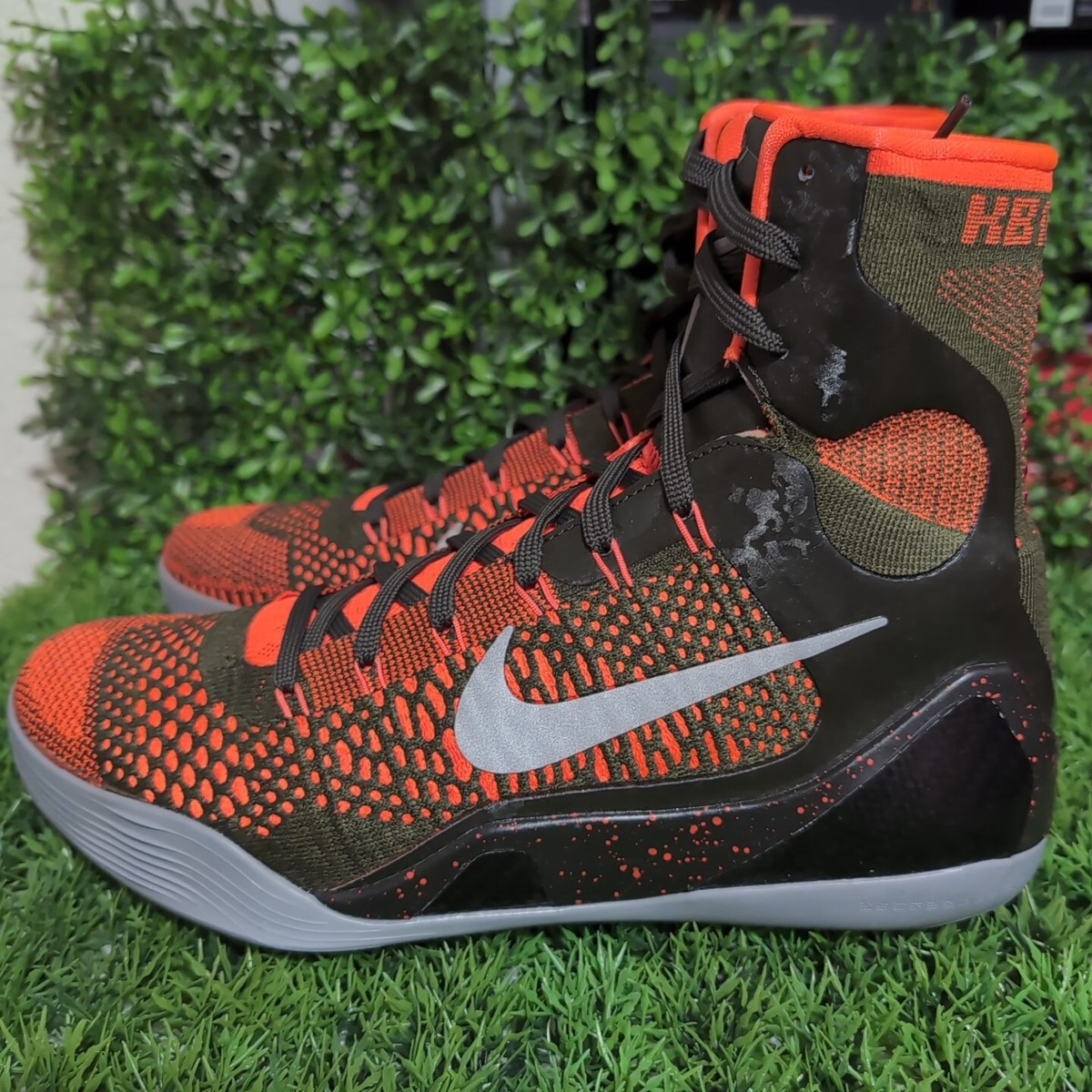 Men 7.5 / Women 9 Nike Kobe 9 Elite Sequoia 2014 Army Olive Gree