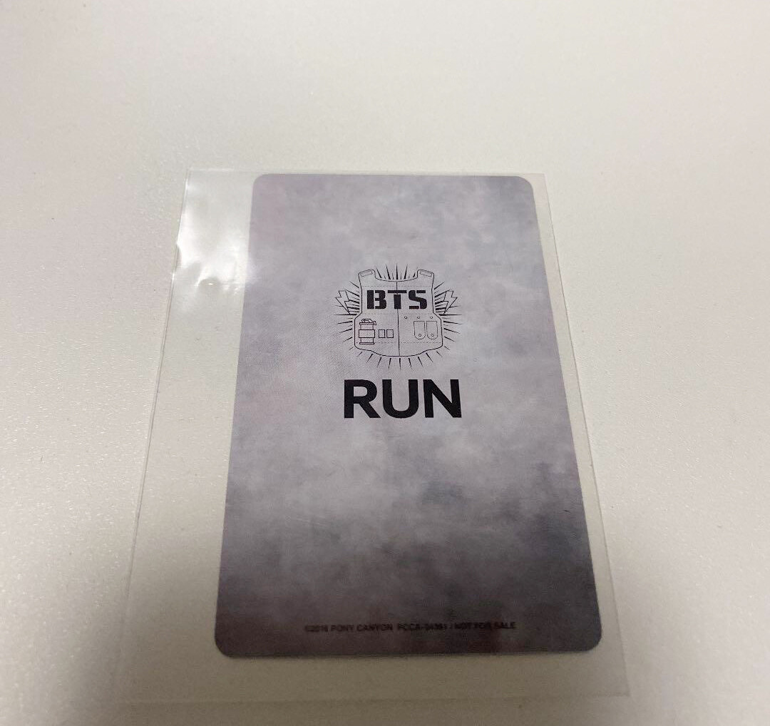 BTS RUN Japan Limited Official Photo Card RM J-HOPE JIN SUGA JIMIM