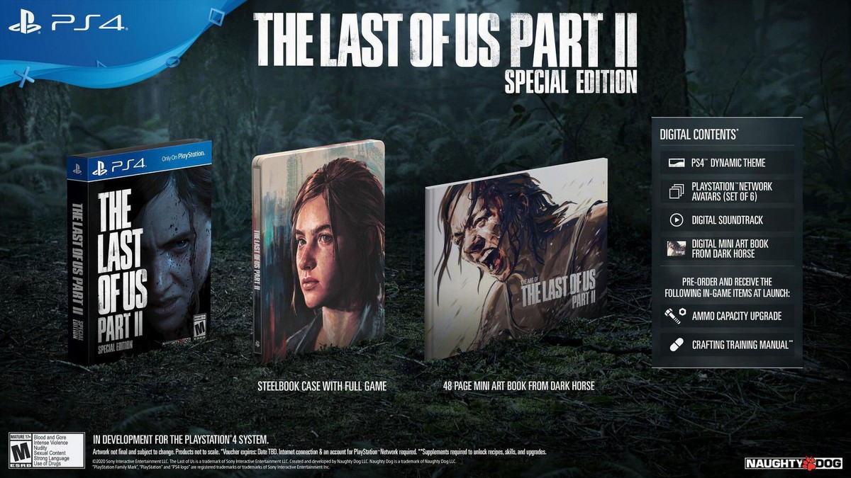Sony The Last of Us Part II 2 SPECIAL EDITION SteelBook Edition
