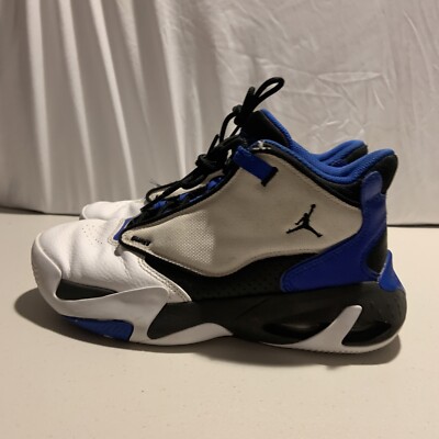 Nike Air Jordan Max Aura 4 Flight White Blue kids Sneaker 6Y