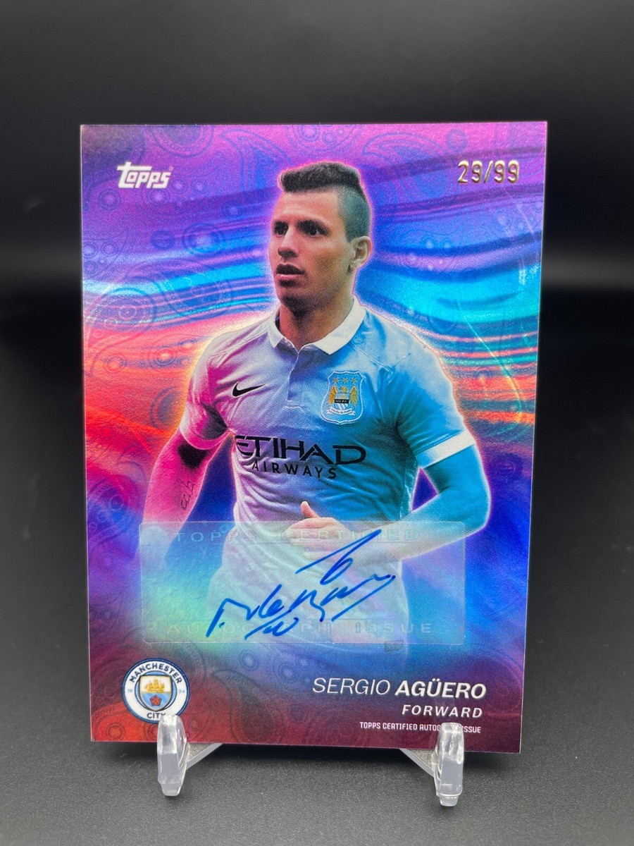 2023-24 Sergio Aguero Auto /99 Topps Manchester City Team Set | eBay