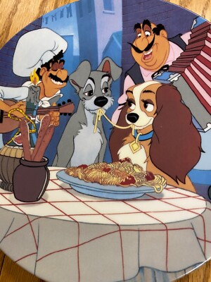 Disney Lady and the Tramp First Date Collector's Plate | eBay