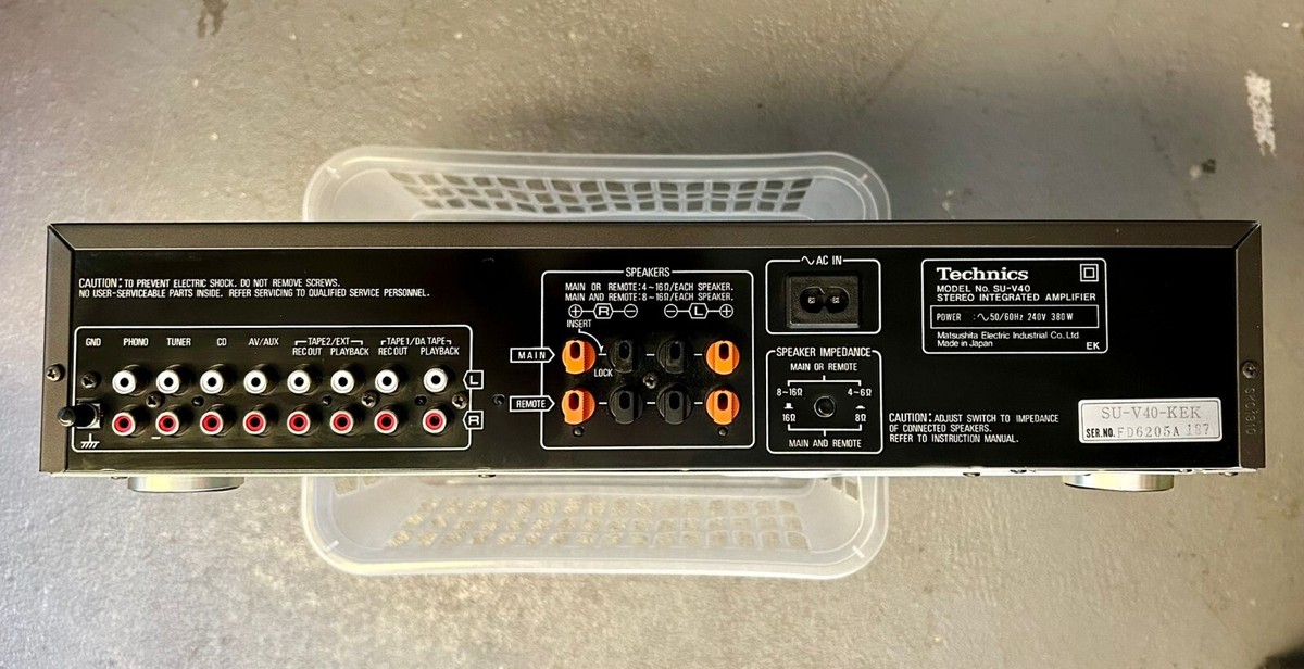 Technics SU-V40 Stereo Integrated Amplifier with MM Phono Stage
