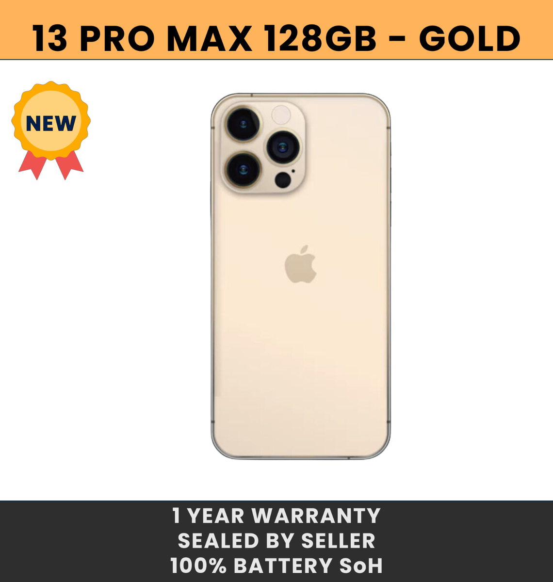 NEW Apple iPhone 13 Pro Max 128GB Factory Unlocked 5G (GSM/CDMA