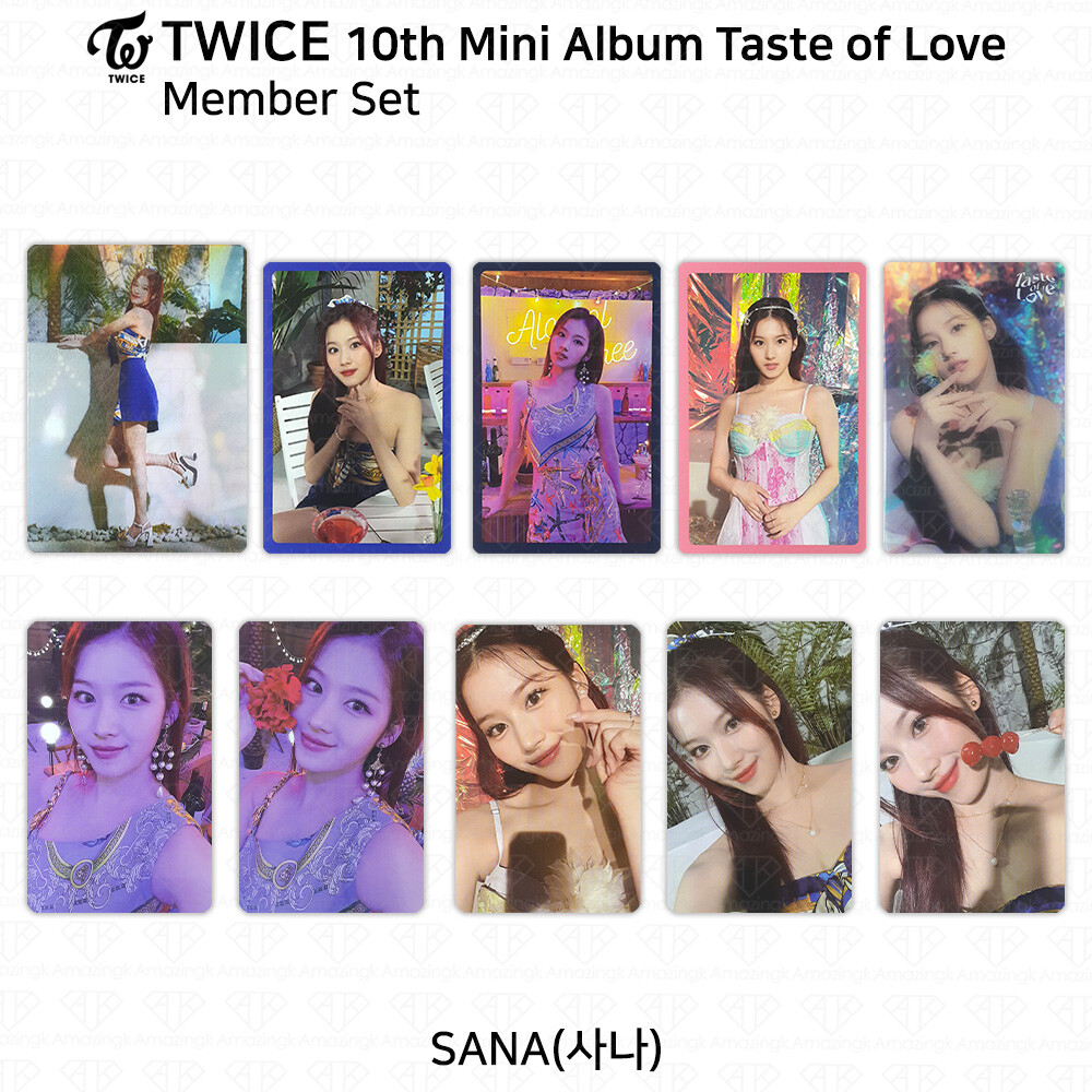 TWICE 10th Mini Album Taste of Love Official Photocard Sana KPOP K