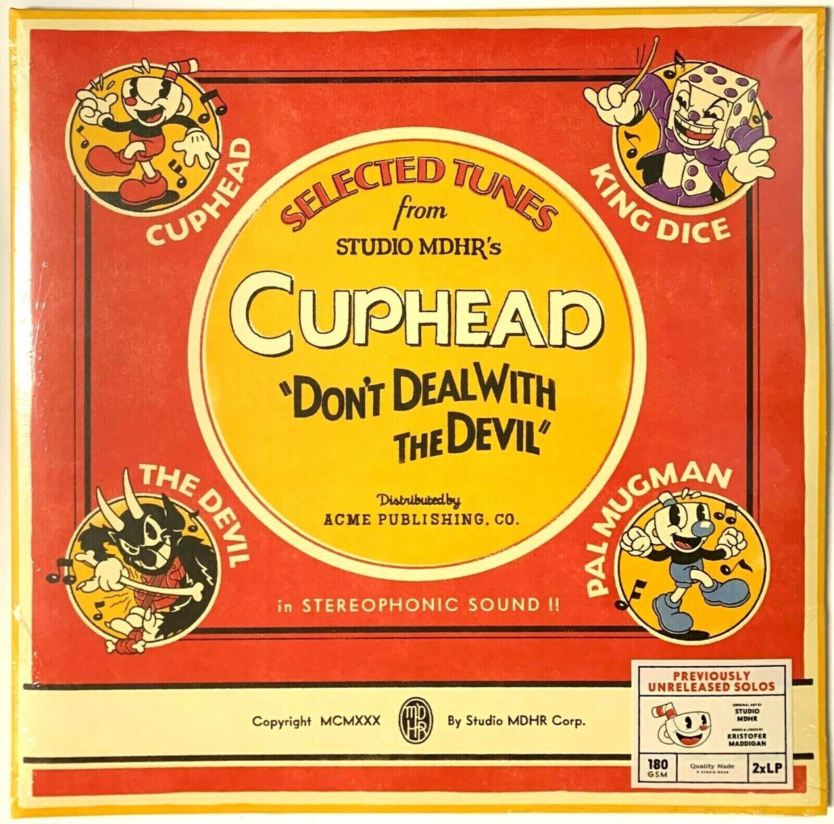 CUPHEAD: DON'T DEAL WITH THE DEVIL (OST)(180gm 2LP Reissue