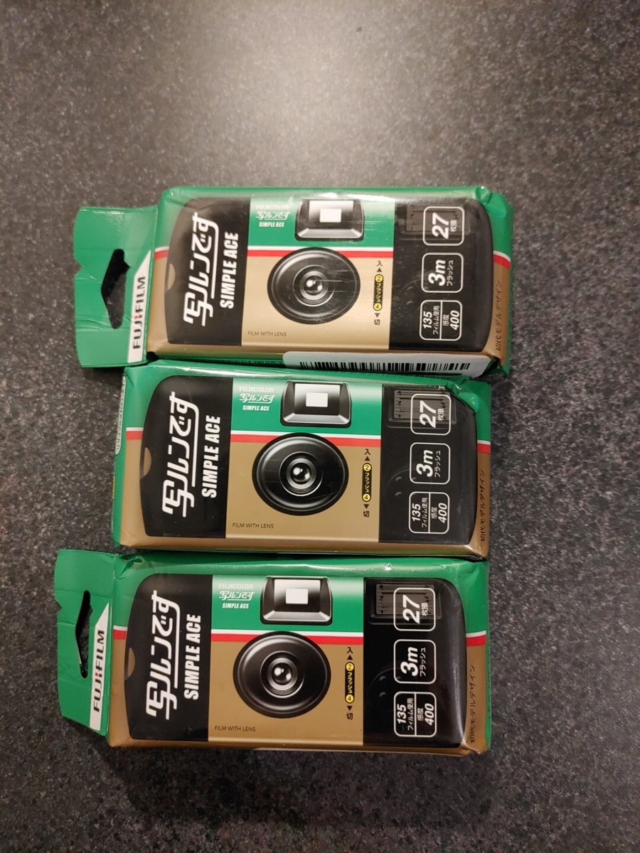 FUJIFILM SIMPLE ACE Disposable Camera Set of 4 | eBay