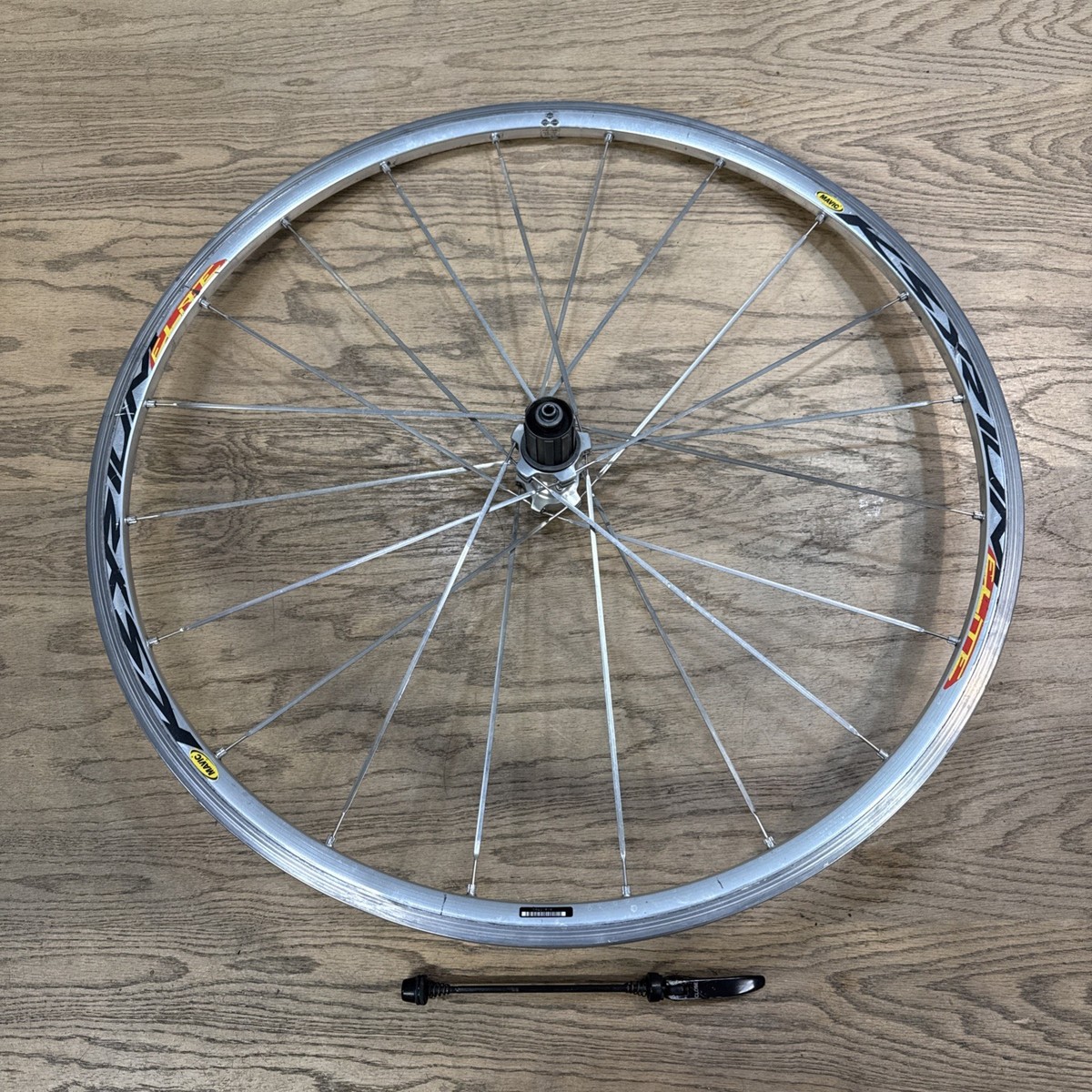 Mavic Ksyrium Elite 700c Damaged Rim Rear Road Bike Wheel QR