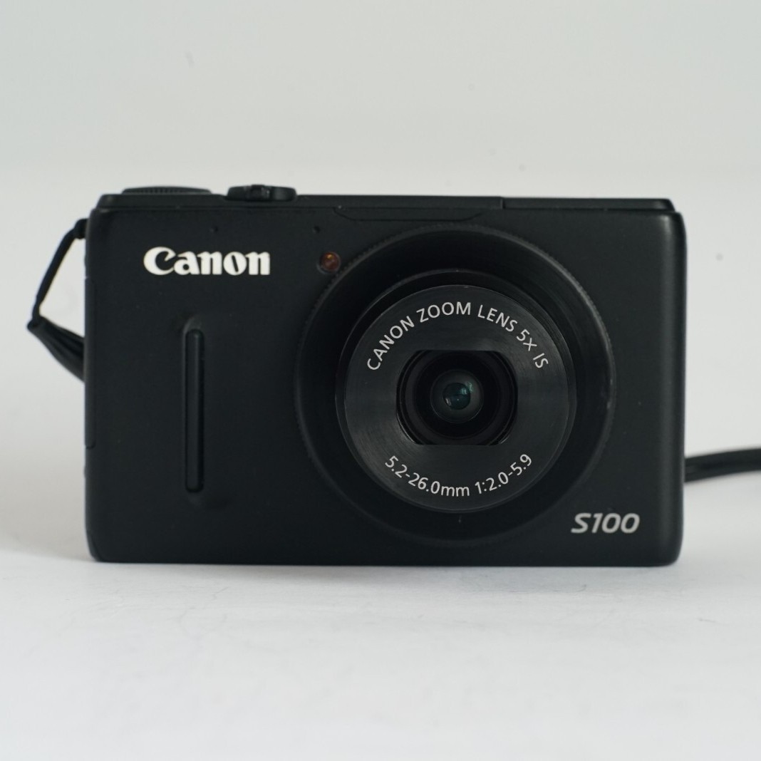 Canon PowerShot S100 Digital Camera Black 12.1 Megapixels 5x