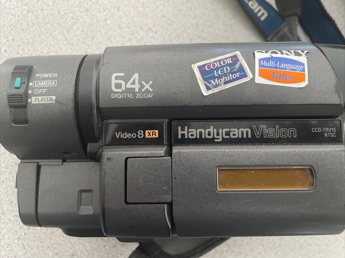 Sony Handycam Vision CCD-TRV15 8mm VIDEO8xr 64x Digital Zoom