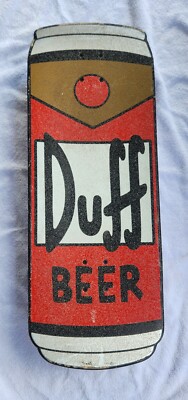 Santa Cruz Simpsons Duff Beer Can Cruzer Skateboard 10.5in x 27.5
