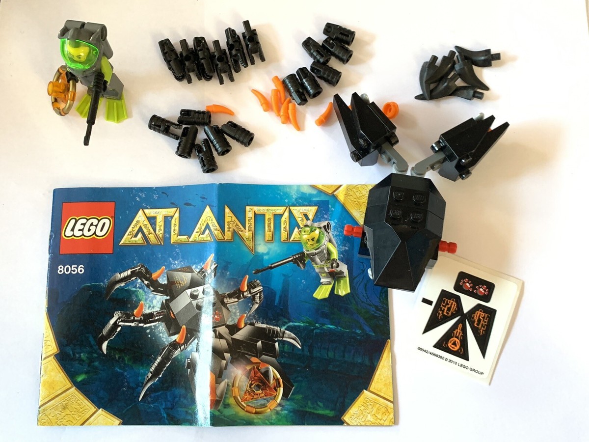Lego Atlantis Monster Crab Clash Set 8056 Complete Minifigure