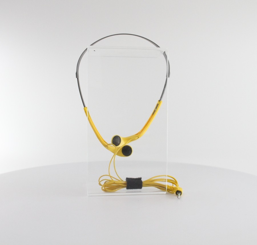 Genuine Sony Sports Vertical In-Ear Headphones - Yellow (MDR-W14