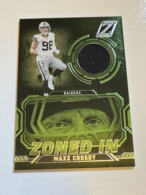 2024 Panini Zenith - Maxx Crosby Zoned In Patch #ZI-MCY Raiders | eBay