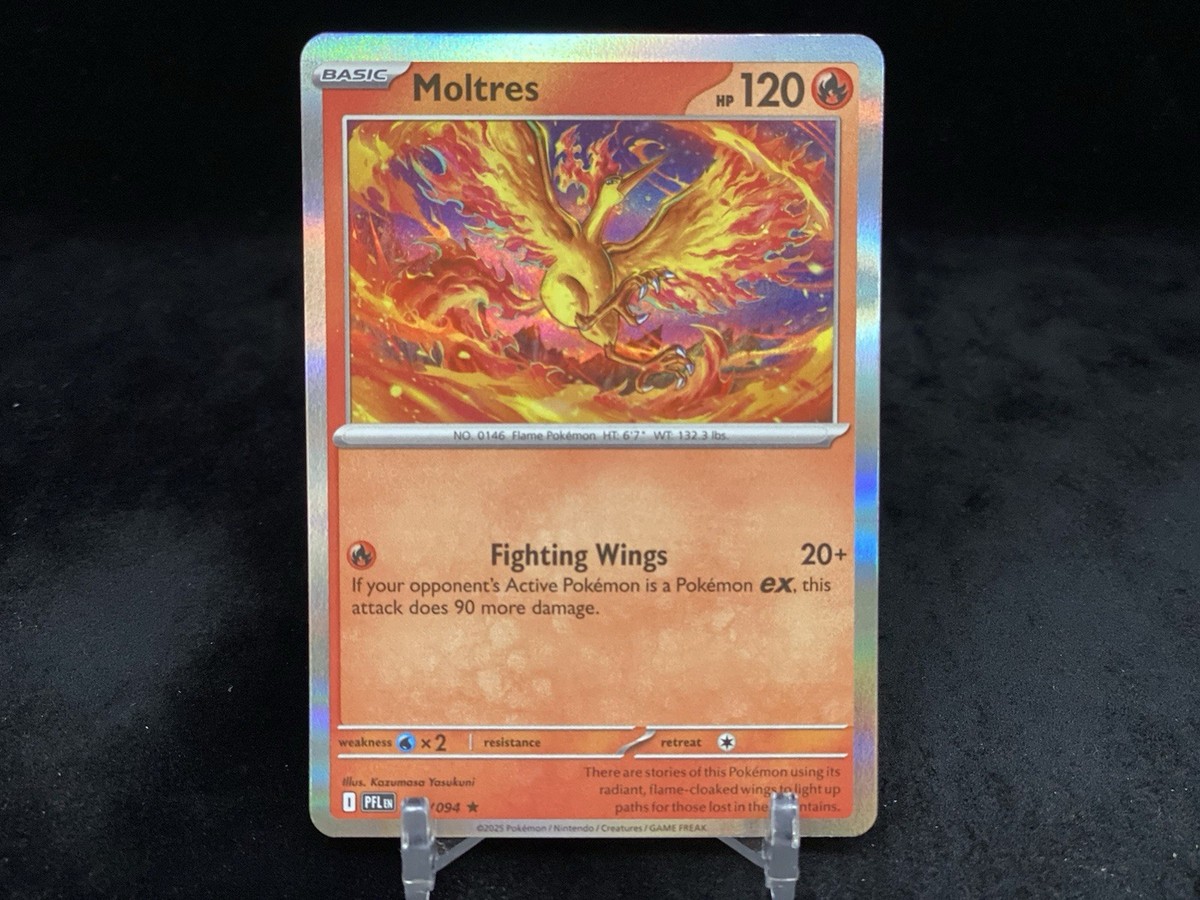 MOLTRES 014/094 HOLO RARE POKEMON TCG: ME02 - PHANTASMAL FLAMES NM