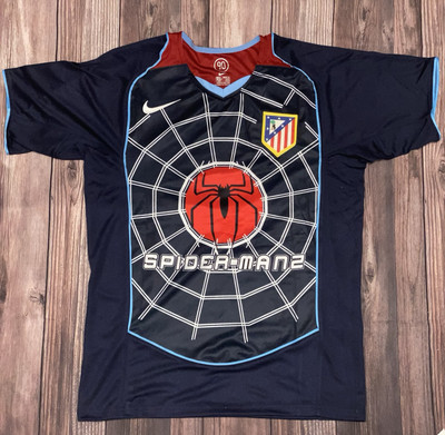 Atletico Madrid 2004/05' Spiderman 2 Away Soccer Football Retro