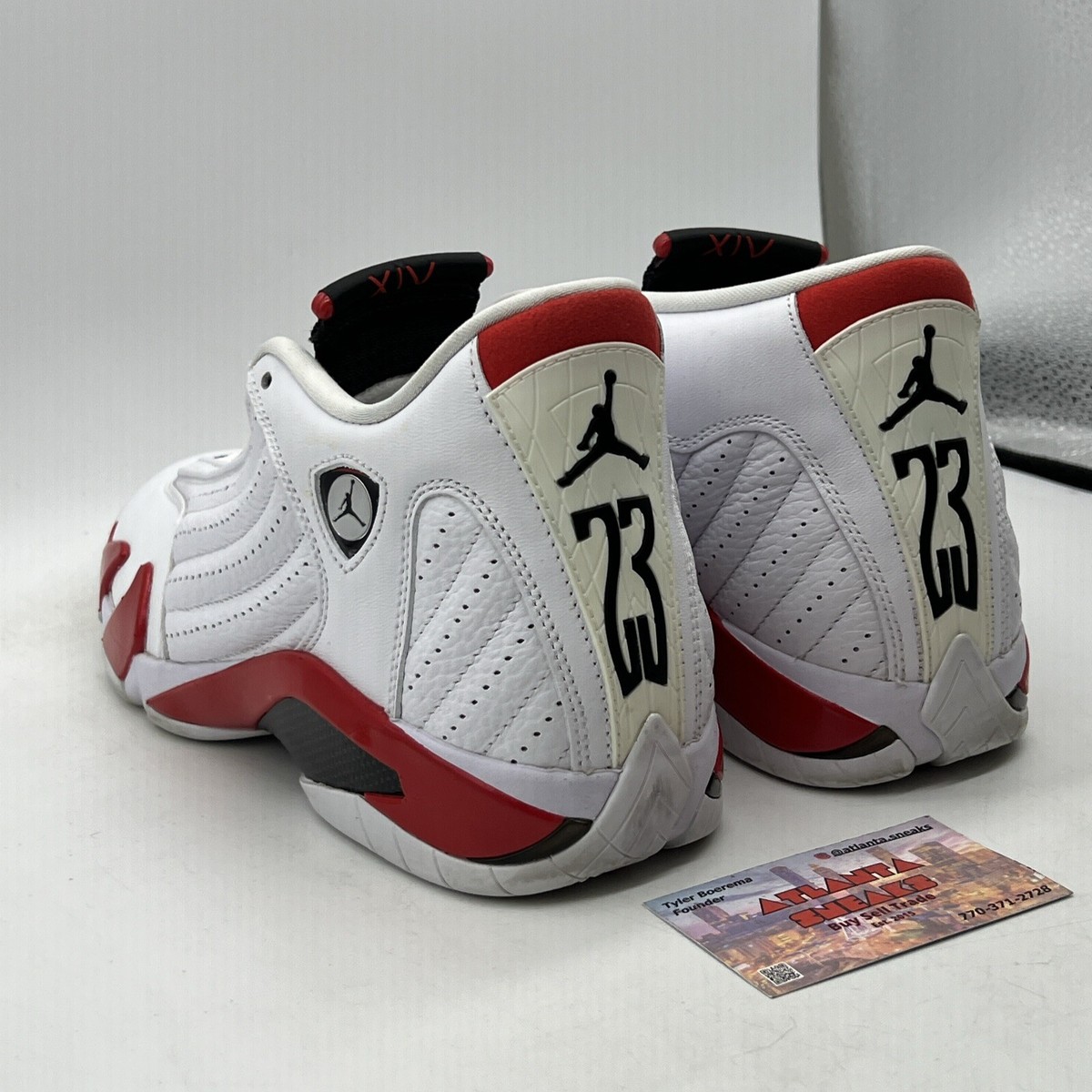 Size 10 - Air Jordan 14 Retro 2019 Candy Cane White Red Leather