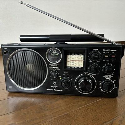National Panasonic Cougar 113 横型ラジオ 取説付き National