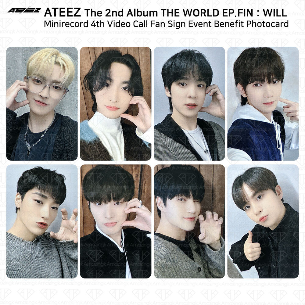 ATEEZ THE WORLD EP.FIN WILL Minirecord 4th Video Call Event