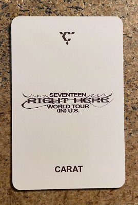 K-Pop Seventeen Right Here US Tour Carat Zone Official Photocard