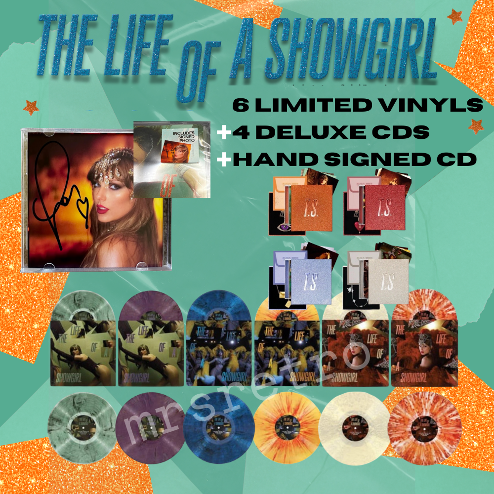 The Life of a Showgirl Bundle! 6 Vinyl + 4 Deluxe CDs + Signed CD