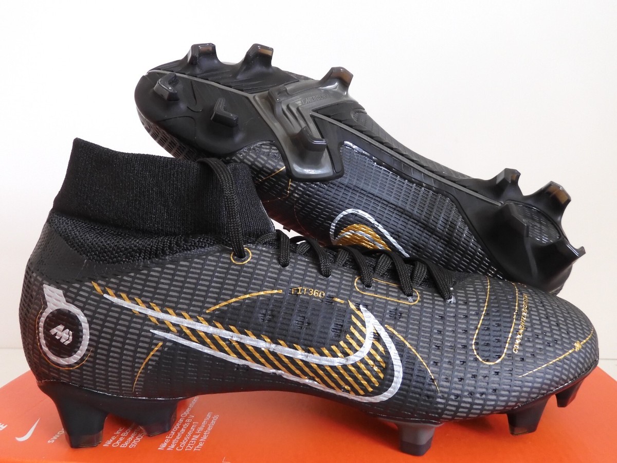 Nike Mercurial Superfly 8 Pro Fg Black-Metallic Gold Sz 12 [DJ2848